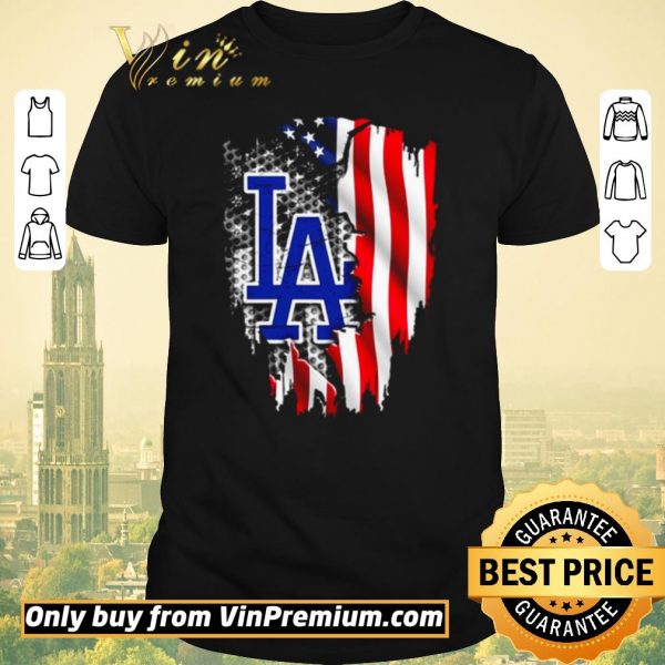 Nice Los Angeles Dodgers American Flag shirt sweater