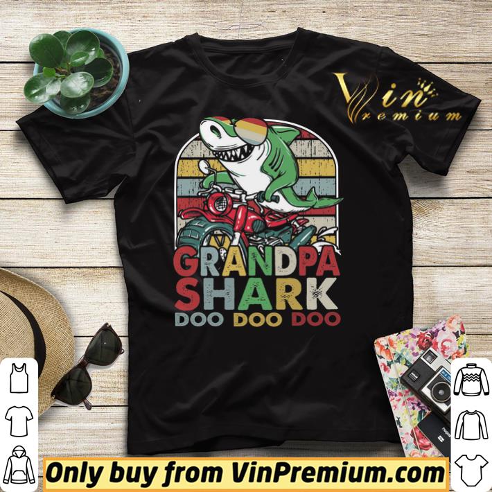 761d816f grandpa shark motor bike doo doo vintage shirt sweater 4 - Grandpa Shark Motor Bike Doo Doo Vintage shirt sweater