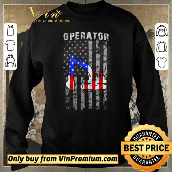 Hot Operator Car Draw American Flag shirt sweater