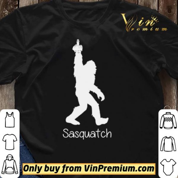 Bigfoot Middle Finger Black Sasquatch shirt sweater