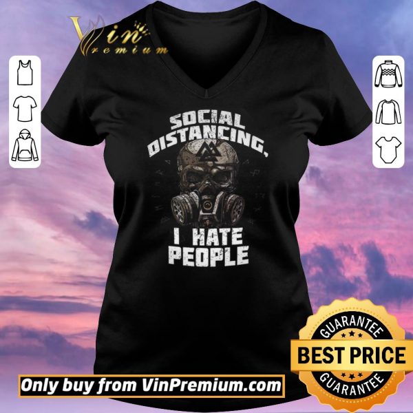 Original Skull Mask Social Distancing I Hate People shirt sweater