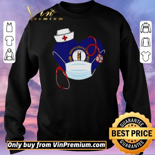 Hot Love Nurse heart Kentucky heart shirt sweater