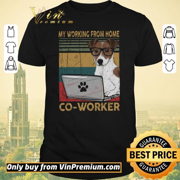 Funny Pit Bull Terrier My Working From Home Co Worker Vintage shirt sweater