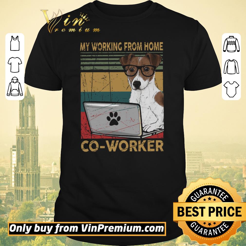 Funny Pit Bull Terrier My Working From Home Co Worker Vintage shirt sweater