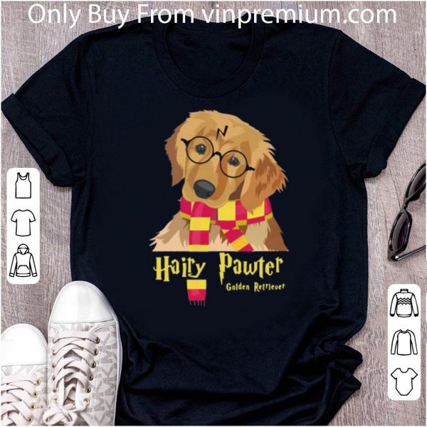 Hot Hairy Pawter Golden Retriever Harry Potter shirt