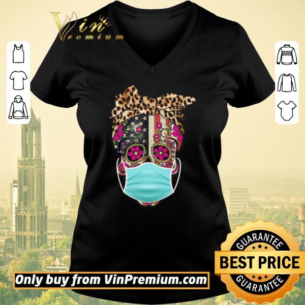 Official Skull Mask American Flag Leopard shirt sweater