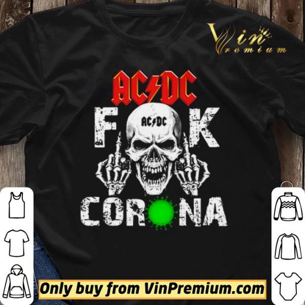 ACDC Skullcap Fuck Corona shirt sweater