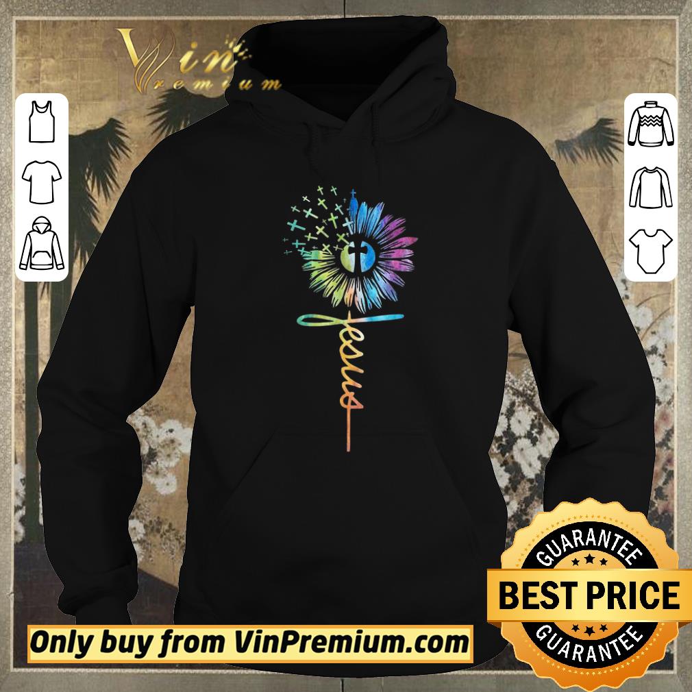 Awesome Sunflower Cross Jesus shirt sweater 95654a06 awesome sunflower cross jesus shirt sweater 4 - Awesome Sunflower Cross Jesus shirt sweater
