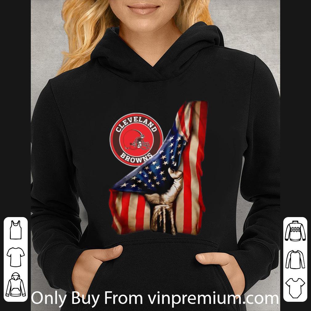 9ac7ada7 official cleveland browns american flag shirt 4 - Official Cleveland Browns American Flag shirt