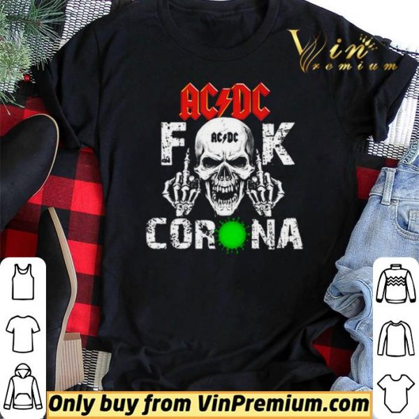 ACDC Skullcap Fuck Corona shirt sweater