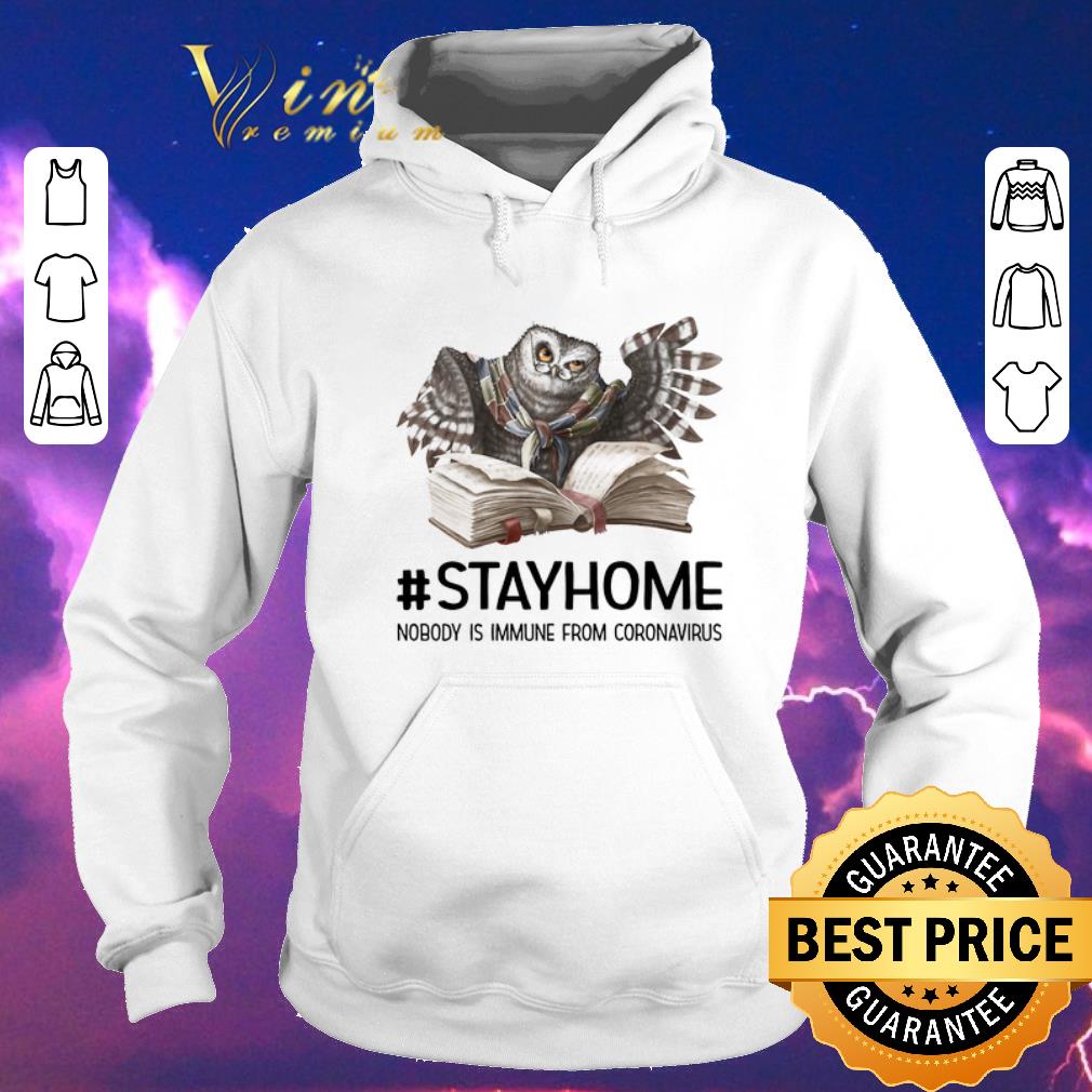 Awesome Owl Book Stay Home Nobody Is Immune From Coronavirus shirt sweater 4 - Awesome Owl Book Stay Home Nobody Is Immune From Coronavirus shirt sweater