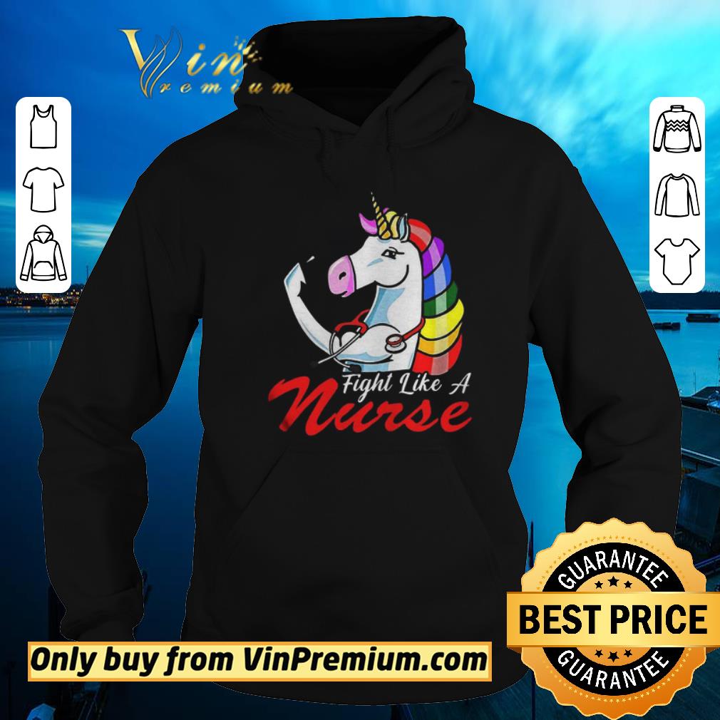 Awesome Unicorn Fight Like A Nurse shirt sweater 4 - Awesome Unicorn Fight Like A Nurse shirt sweater