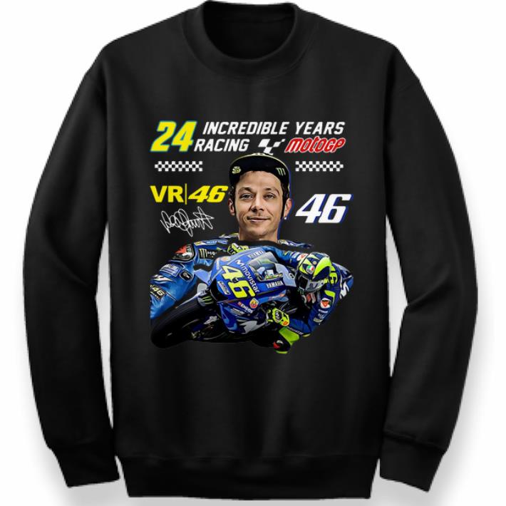 Great Valentino Rossi 24 Incredible Years Racing MotoGP Signature shirt 4 - Great Valentino Rossi 24 Incredible Years Racing MotoGP Signature shirt