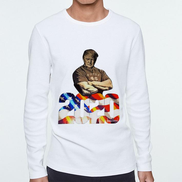 Hot Donald Trump Potus 45 2020 Signature American Flag shirt 4 - Hot Donald Trump Potus 45 2020 Signature American Flag shirt