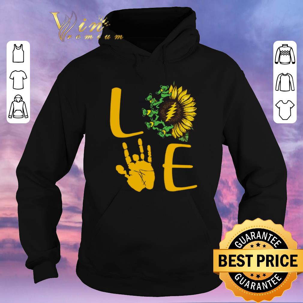 Hot Sunflower Bear Skeleton Hand Love shirt sweater 4 - Hot Sunflower Bear Skeleton Hand Love shirt sweater