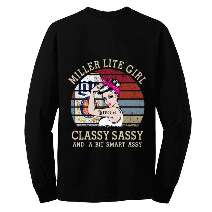 Hot Vintage Miller Lite Girl Classy Sassy And A Bit Smart Assy shirt 4 - Hot Vintage Miller Lite Girl Classy Sassy And A Bit Smart Assy shirt