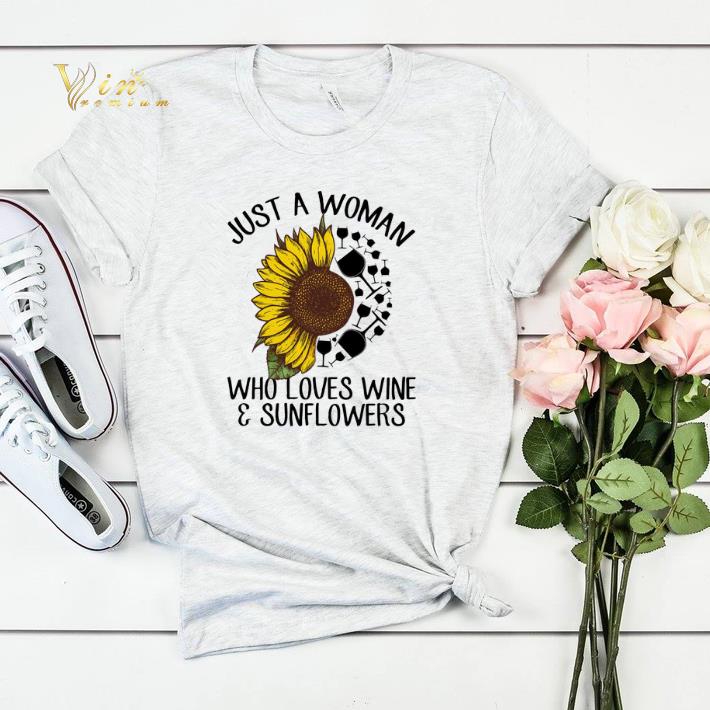 Just A Woman Who Loves Wine And Sunflowers shirt sweater 4 - Just A Woman Who Loves Wine And Sunflowers shirt sweater