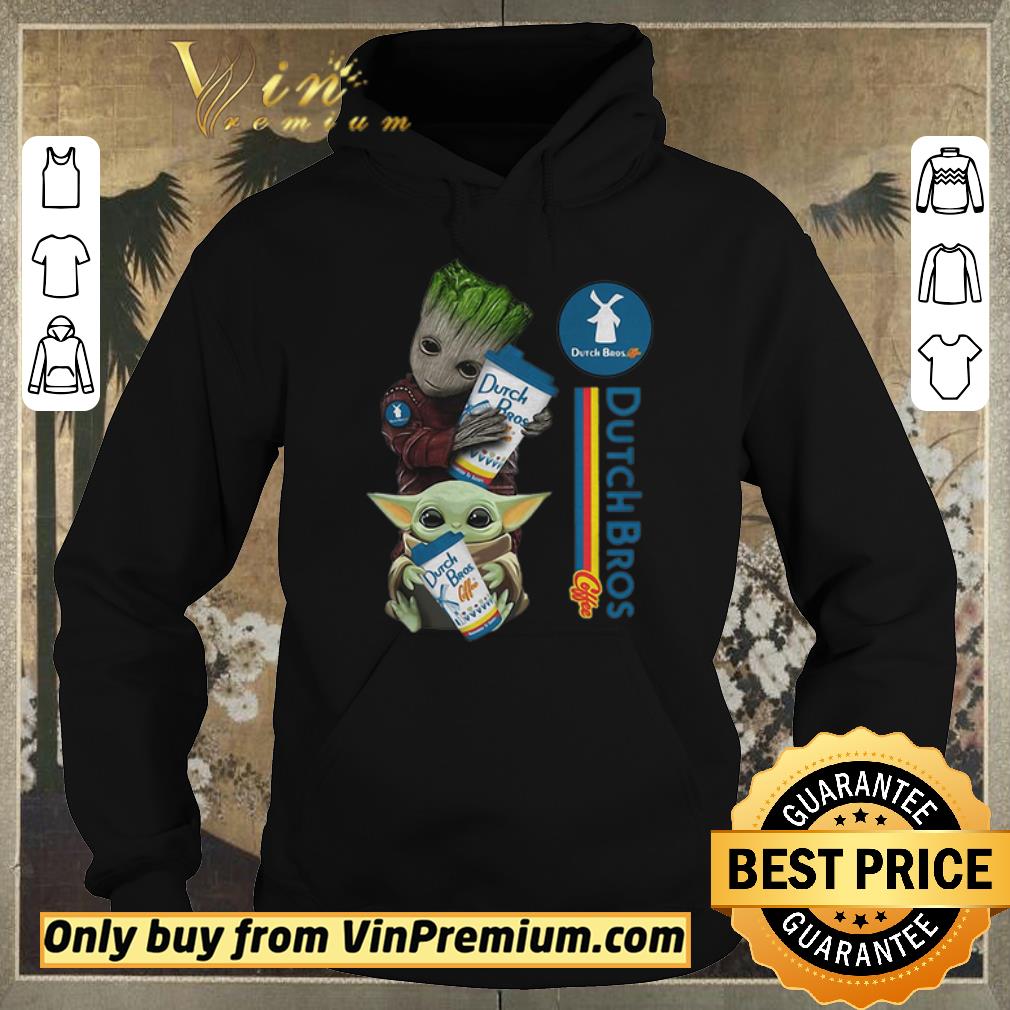 Official Baby Yoda And Baby Groot Hug Dutch Bros Coffee shirt sweater 4 - Official Baby Yoda And Baby Groot Hug Dutch Bros Coffee shirt sweater