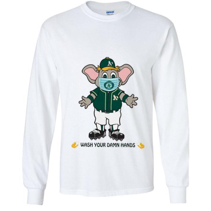 Official Oakland Athletics Elephant Wash Your Damn Hands shirt 4 - Official Oakland Athletics Elephant Wash Your Damn Hands shirt