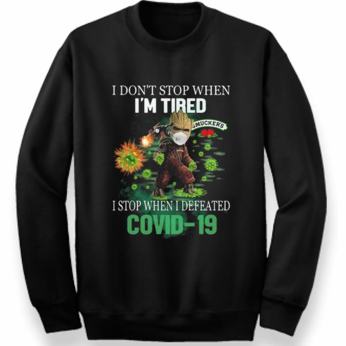 Official Smucker s Baby Groot I Stop When I Defeated Covid 19 shirt 4 - Official Smucker’s Baby Groot I Stop When I Defeated Covid-19 shirt