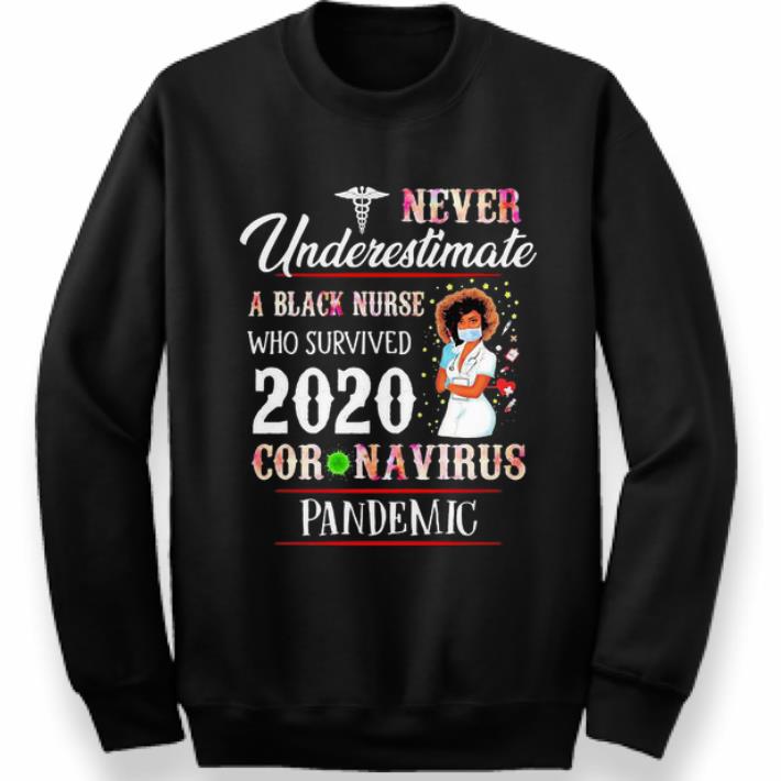 Original Never Underestimate A Black Nurse Who Survived 2020 Coronavirus Pandemic shirt 4 - Original Never Underestimate A Black Nurse Who Survived 2020 Coronavirus Pandemic shirt
