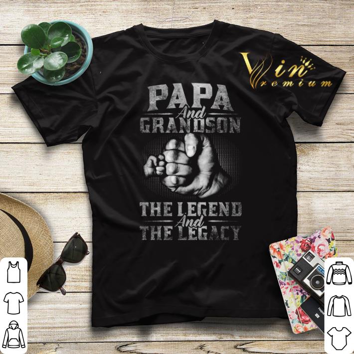 Papa And Grandson The Legend And The Legacy shirt sweater Papa And Grandson The Legend And The Legacy shirt sweater 4 - Papa And Grandson The Legend And The Legacy shirt sweater
