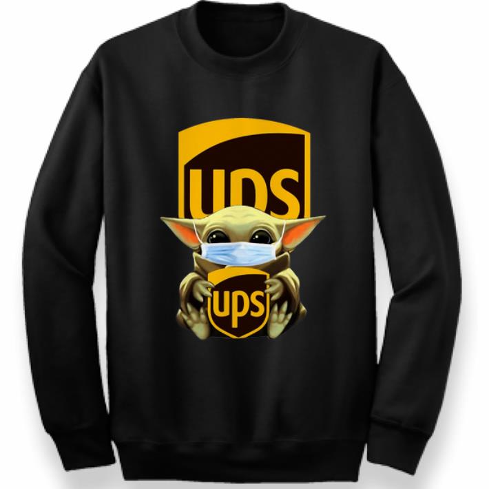 Premium Star Wars Baby Yoda Mask Hug UPS Covid 19 shirt 4 - Premium Star Wars Baby Yoda Mask Hug UPS Covid-19 shirt
