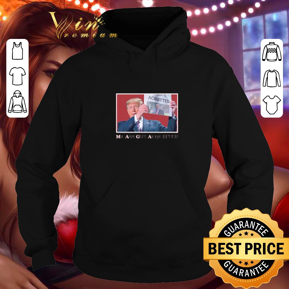 Premium Trump brandishes Acquitted headline shirt 4 - Premium Trump brandishes Acquitted headline shirt