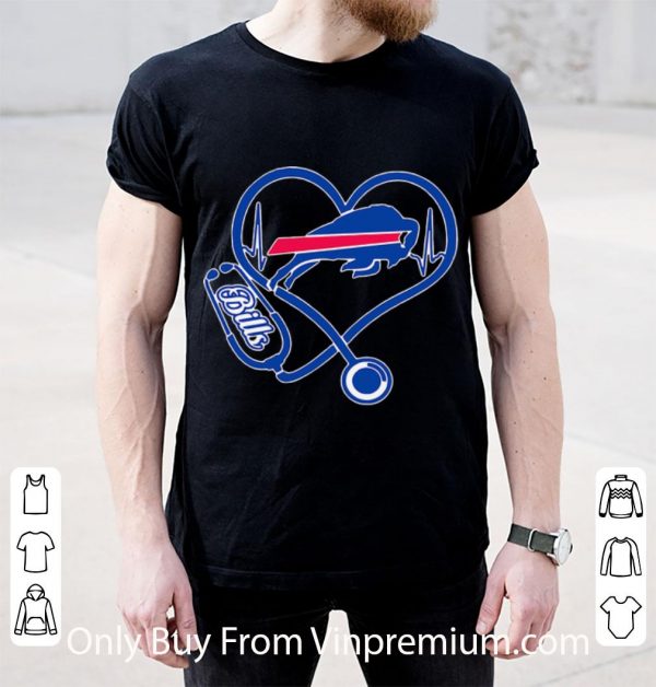 Awesome Buffalo Bills Heart Nurse Stethoscope shirt