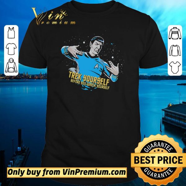 Funny Star Wars Trek yourself before you wreck yourself shirt sweater