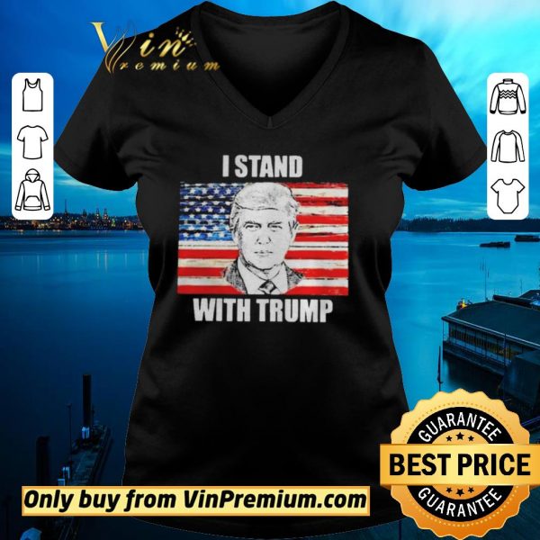 Awesome I stand with Trump flag shirt sweater