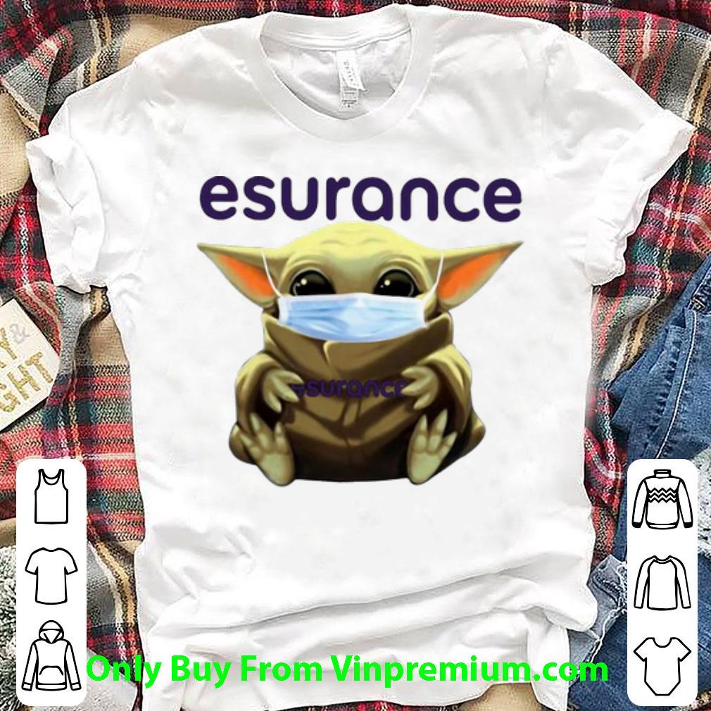 Original Star Wars Baby Yoda Mask Hug Esurance shirt Original Star Wars Baby Yoda Mask Hug Esurance shirt