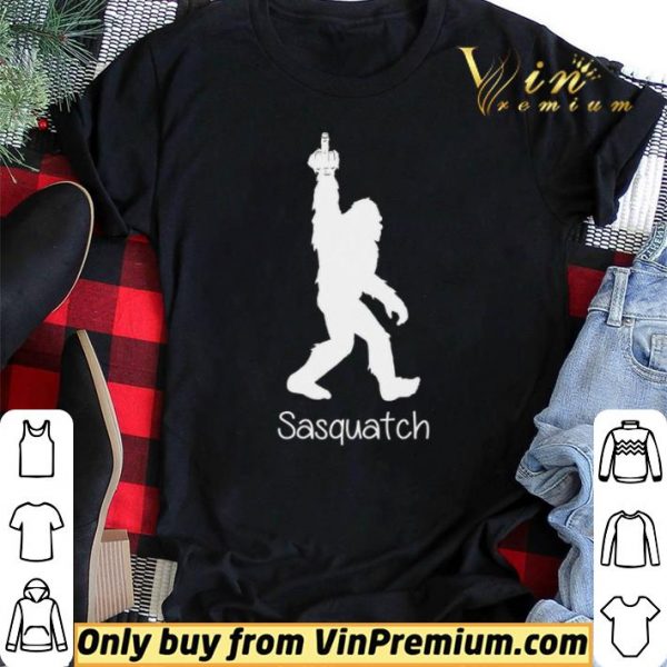 Bigfoot Middle Finger Black Sasquatch shirt sweater