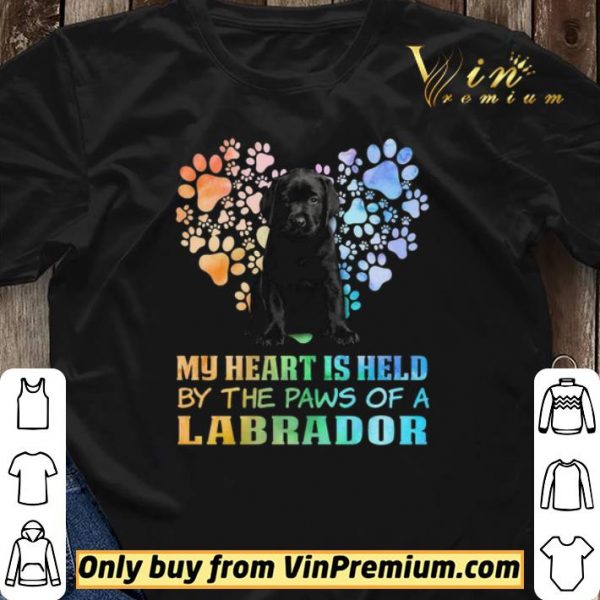 Black Dog My Heart Is Held By The Paws Of A Labrador shirt sweater