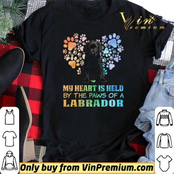 Black Dog My Heart Is Held By The Paws Of A Labrador shirt sweater