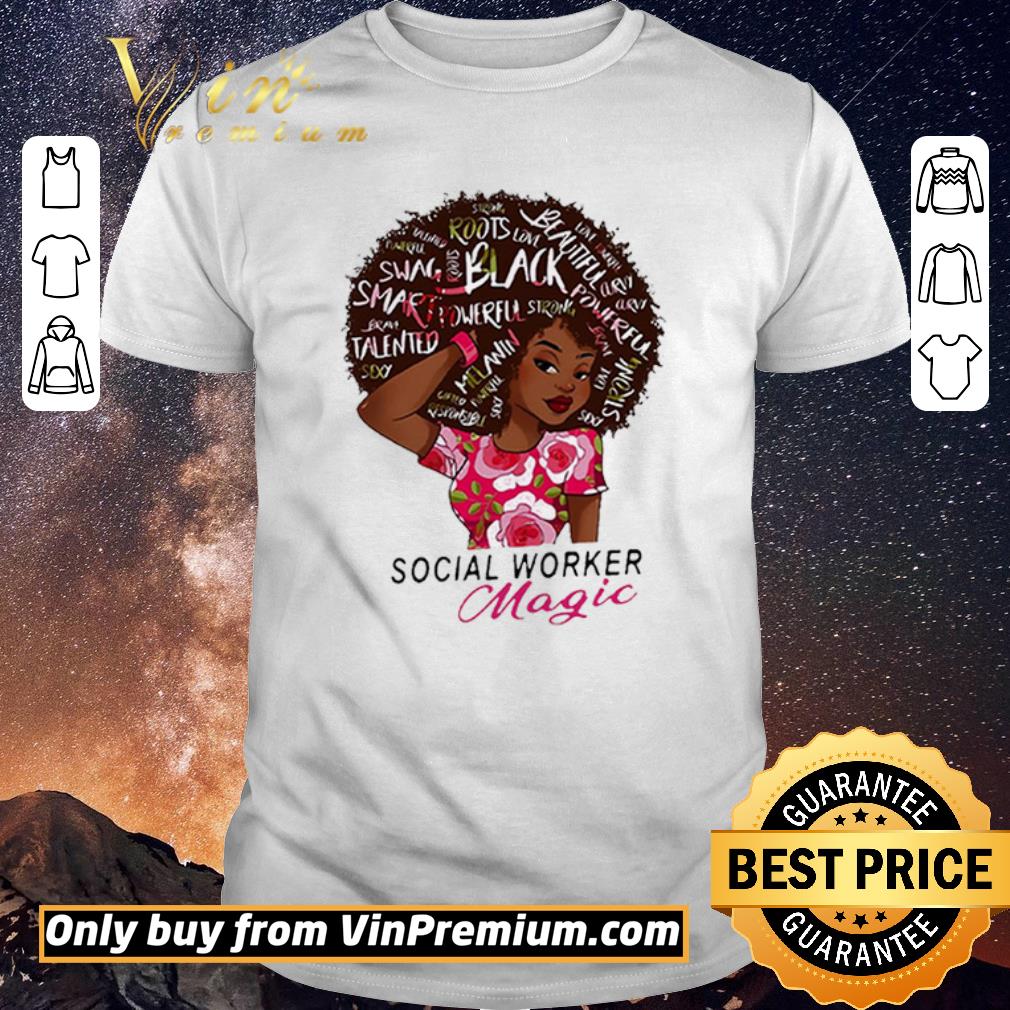 Awesome Social Worker Magic black shirt sweater