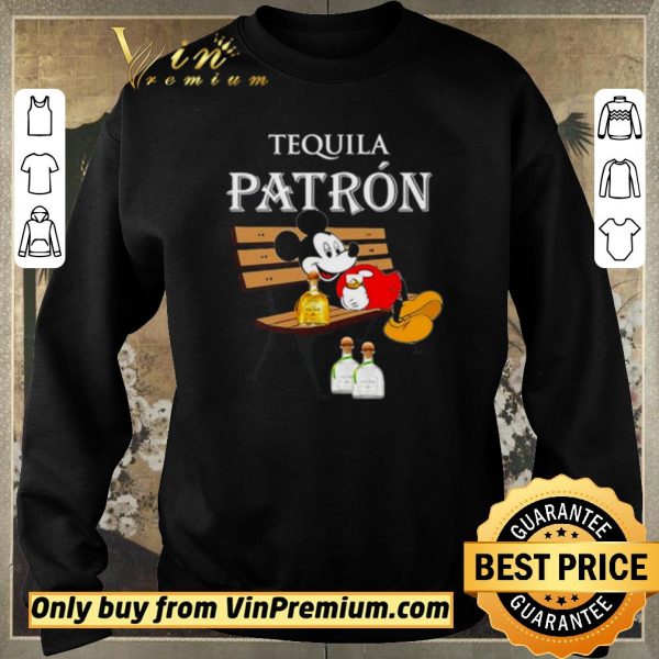 Original Mickey Mouse drink Tequila Patron shirt sweater