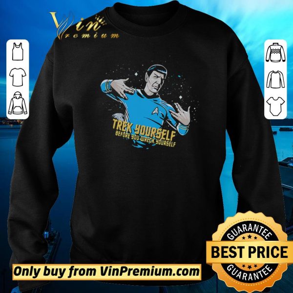 Funny Star Wars Trek yourself before you wreck yourself shirt sweater