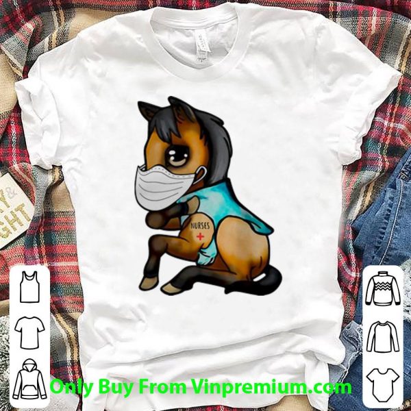 Premium Horse Tattoos Nurse Mask Covid-19 shirt