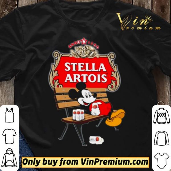 Mickey Mouse drink Stella Artois shirt sweater