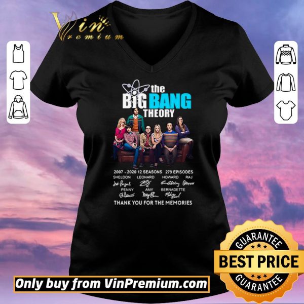 Original The Big Bang Theory thank you for the memories signatures shirt sweater