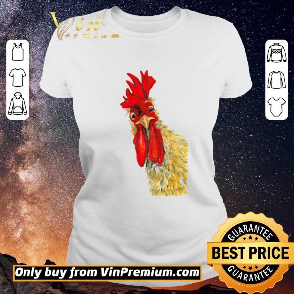 Official Chicken Rooster Watercolor shirt sweater