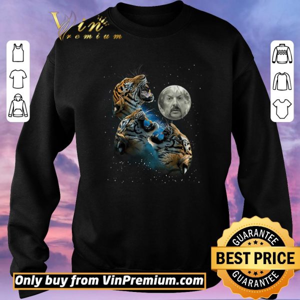 Awesome Joe Exotic the moon and Tiger the galaxy shirt sweater