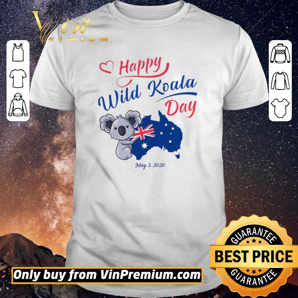 Awesome Happy Wwild Koala Day May 3 2020 Australia Flag shirt sweater