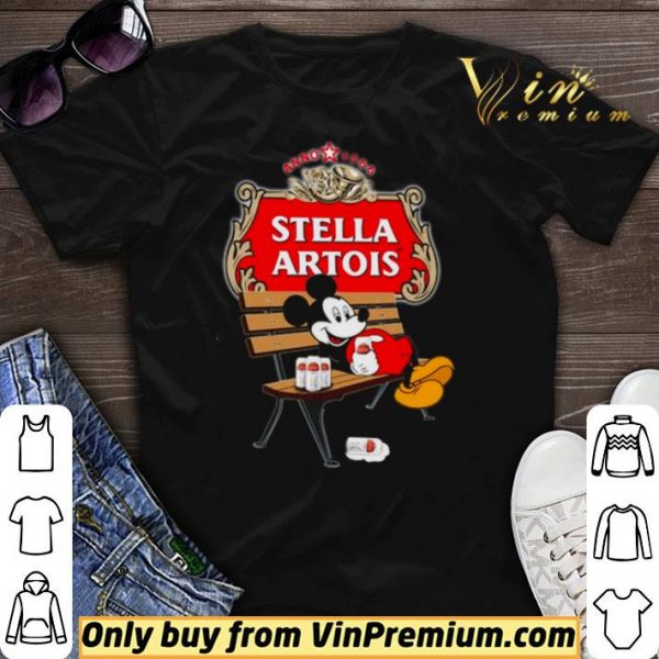 Mickey Mouse drink Stella Artois shirt sweater