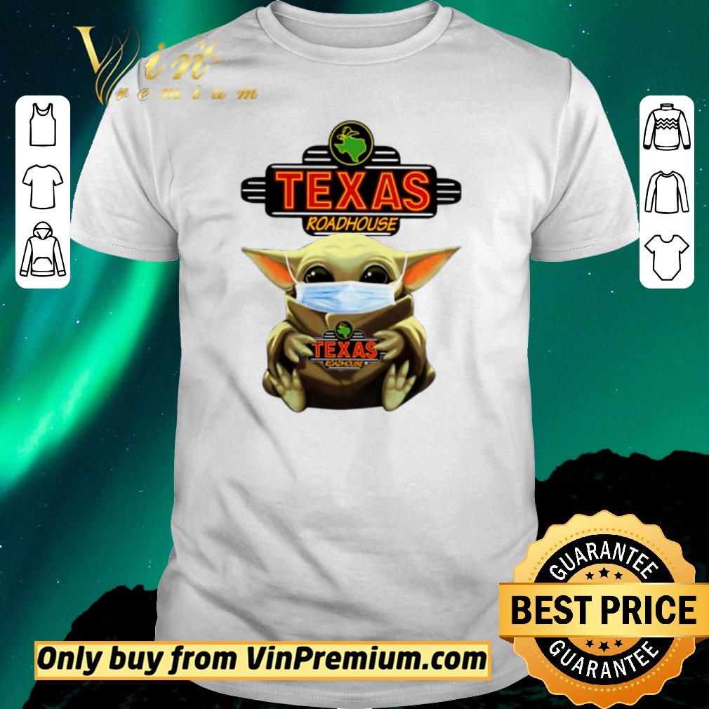 Awesome Baby Yoda Face Mask Hug Texas Roadhouse shirt sweater