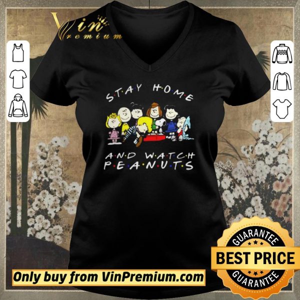 Hot Stay Home and Watch Peanuts Movie shirt sweater