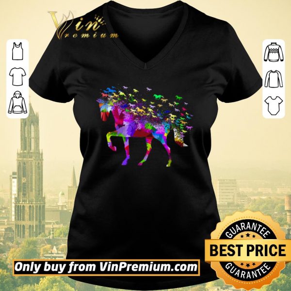 Funny Horses Color shirt sweater