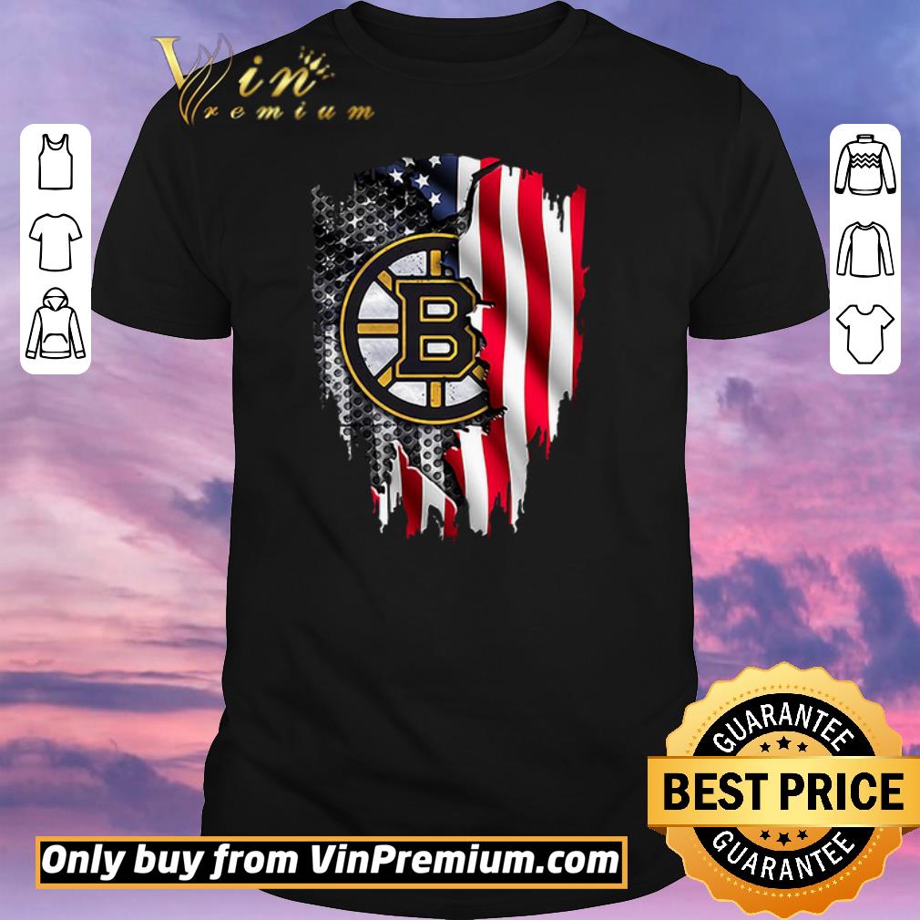 Awesome Boston Bruins American Flag shirt sweater