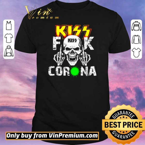 Funny Skull Kiss fuck coronavirus shirt sweater